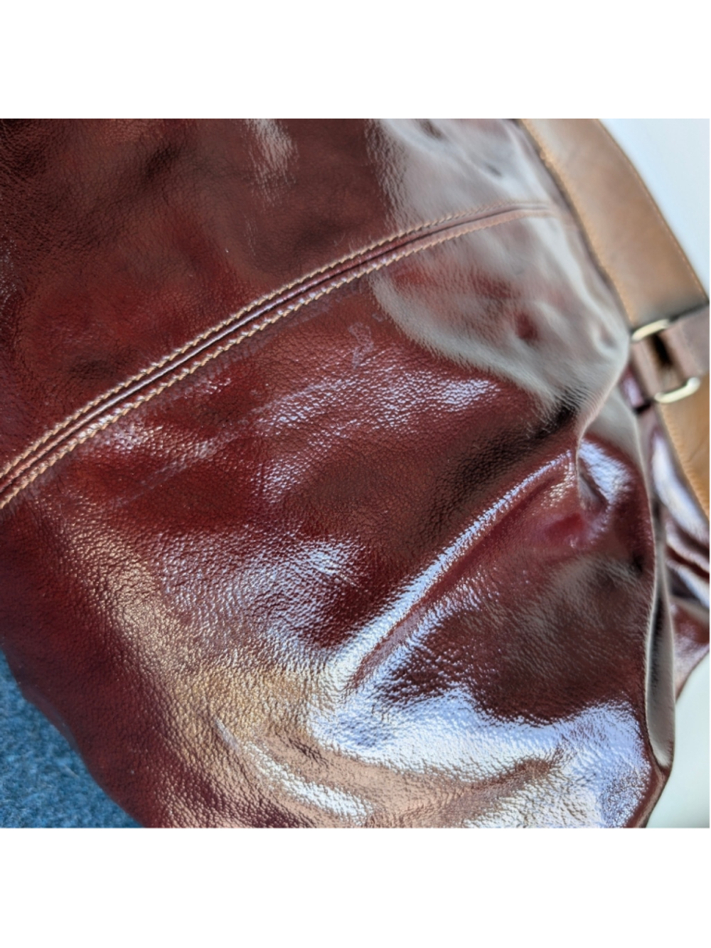 Rare Vintage Marni Patent Leather Colour Block Bubble Bag Shoulder/Crossbody - Picture 6 of 17